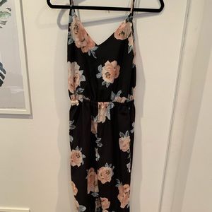 Black Floral Jumpsuit